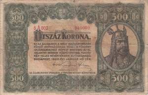 500 Korona 1920 p.65